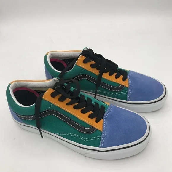 Vans Old Skool Mismatched Low Top Sneakers Women’s 7 Men’s 5.5 Skateboard Kicks - Picture 4 of 9